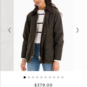 Barbour Women’s Waxed Cotton Jacket Size UK 12